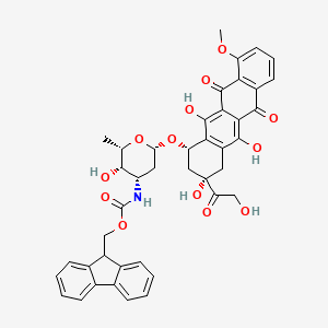 molecular formula C42H39NO13 B586424 N-(9-Fluorenylmethoxycarbonyl) Doxorubicin CAS No. 136582-53-1