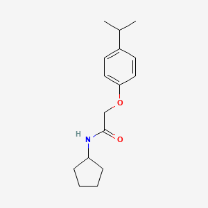 molecular formula C16H23NO2 B5864247 N-cyclopentyl-2-(4-isopropylphenoxy)acetamide 