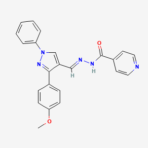 N'-{[3-(4-methoxyphenyl)-1-phenyl-1H-pyrazol-4-yl]methylene}isonicotinohydrazide