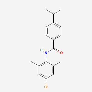 molecular formula C18H20BrNO B5864272 N-(4-bromo-2,6-dimethylphenyl)-4-isopropylbenzamide 