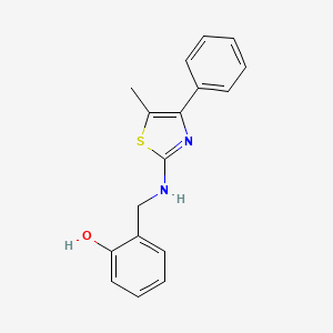 2-{[(5-methyl-4-phenyl-1,3-thiazol-2-yl)amino]methyl}phenol