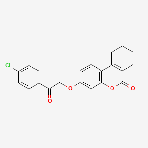 3-[2-(4-chlorophenyl)-2-oxoethoxy]-4-methyl-7,8,9,10-tetrahydro-6H-benzo[c]chromen-6-one