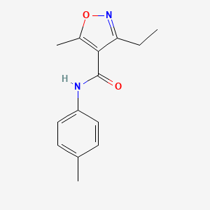 3-ethyl-5-methyl-N-(4-methylphenyl)-4-isoxazolecarboxamide