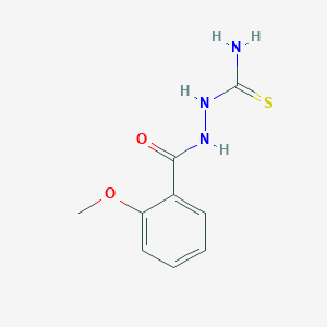 molecular formula C9H11N3O2S B5864312 2-(2-methoxybenzoyl)hydrazinecarbothioamide 