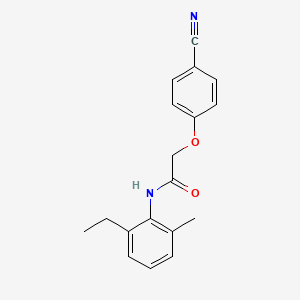 molecular formula C18H18N2O2 B5864336 2-(4-cyanophenoxy)-N-(2-ethyl-6-methylphenyl)acetamide 