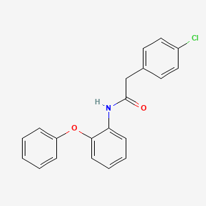 molecular formula C20H16ClNO2 B5864338 2-(4-chlorophenyl)-N-(2-phenoxyphenyl)acetamide 