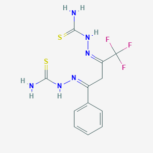 molecular formula C12H13F3N6S2 B5864343 4,4,4-trifluoro-1-phenyl-1,3-butanedione dithiosemicarbazone 