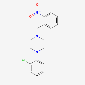 1-(2-chlorophenyl)-4-(2-nitrobenzyl)piperazine