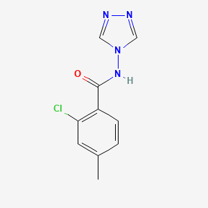 molecular formula C10H9ClN4O B5864380 2-chloro-4-methyl-N-4H-1,2,4-triazol-4-ylbenzamide 