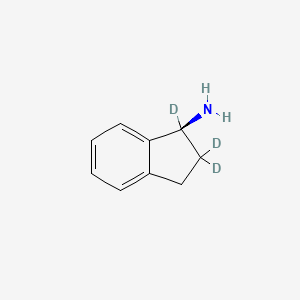 molecular formula C9H11N B586442 (S)-1-氨基茚满-d3 CAS No. 1795787-04-0