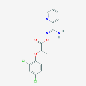 [(Z)-[amino(pyridin-2-yl)methylidene]amino] 2-(2,4-dichlorophenoxy)propanoate