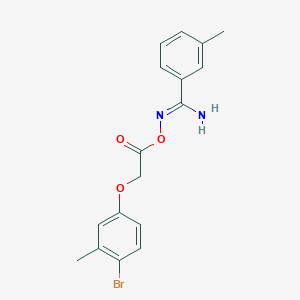 molecular formula C17H17BrN2O3 B5864433 (Z)-[AMINO(3-METHYLPHENYL)METHYLIDENE]AMINO 2-(4-BROMO-3-METHYLPHENOXY)ACETATE 