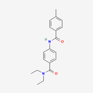 molecular formula C19H22N2O2 B5864436 N-{4-[(diethylamino)carbonyl]phenyl}-4-methylbenzamide 