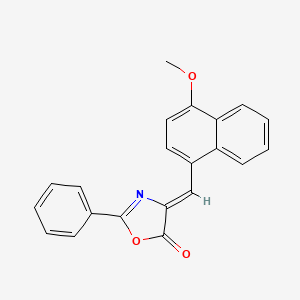 4-[(4-methoxy-1-naphthyl)methylene]-2-phenyl-1,3-oxazol-5(4H)-one