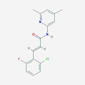 molecular formula C16H14ClFN2O B5864442 3-(2-chloro-6-fluorophenyl)-N-(4,6-dimethyl-2-pyridinyl)acrylamide 