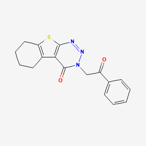 3-(2-oxo-2-phenylethyl)-5,6,7,8-tetrahydro[1]benzothieno[2,3-d][1,2,3]triazin-4(3H)-one