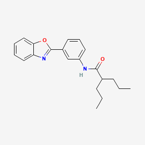 N-[3-(1,3-benzoxazol-2-yl)phenyl]-2-propylpentanamide