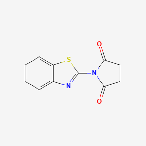 molecular formula C11H8N2O2S B5864488 1-(1,3-benzothiazol-2-yl)-2,5-pyrrolidinedione 