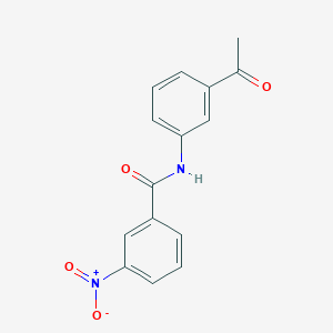 molecular formula C15H12N2O4 B5864491 N-(3-acetylphenyl)-3-nitrobenzamide 