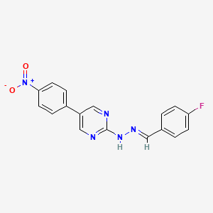 4-fluorobenzaldehyde [5-(4-nitrophenyl)-2-pyrimidinyl]hydrazone