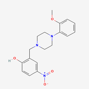 2-{[4-(2-methoxyphenyl)-1-piperazinyl]methyl}-4-nitrophenol