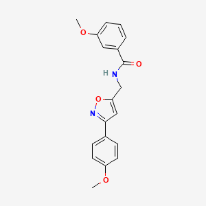 3-methoxy-N-{[3-(4-methoxyphenyl)isoxazol-5-yl]methyl}benzamide