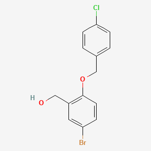 {5-bromo-2-[(4-chlorobenzyl)oxy]phenyl}methanol