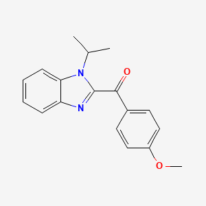 molecular formula C18H18N2O2 B5864575 (1-isopropyl-1H-benzimidazol-2-yl)(4-methoxyphenyl)methanone 