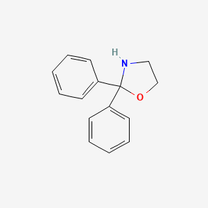 molecular formula C15H15NO B5864593 2,2-diphenyl-1,3-oxazolidine 