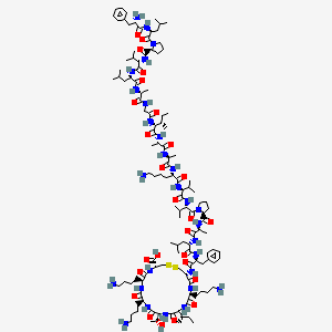 molecular formula C121H202N28O26S2 B586460 Brevinin-1 CAS No. 145963-49-1