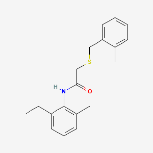 N-(2-ethyl-6-methylphenyl)-2-[(2-methylbenzyl)thio]acetamide