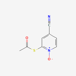 molecular formula C8H6N2O2S B586463 S-(4-Cyano-1-oxo-1lambda~5~-pyridin-2-yl) ethanethioate CAS No. 1186127-88-7