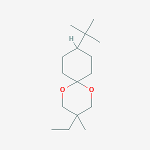 molecular formula C16H30O2 B5864641 9-tert-butyl-3-ethyl-3-methyl-1,5-dioxaspiro[5.5]undecane 