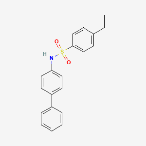 molecular formula C20H19NO2S B5864652 N-4-biphenylyl-4-ethylbenzenesulfonamide 