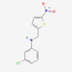 (3-chlorophenyl)[(5-nitro-2-thienyl)methyl]amine