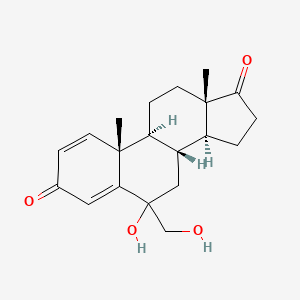 molecular formula C20H26O4 B586466 6-Hydroxy-6-(hydroxymethyl)androsta-1,4-diene-3,17-dione CAS No. 184972-11-0