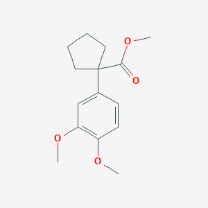 molecular formula C15H20O4 B5864662 methyl 1-(3,4-dimethoxyphenyl)cyclopentanecarboxylate 