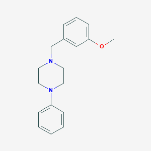 molecular formula C18H22N2O B5864666 1-(3-methoxybenzyl)-4-phenylpiperazine 