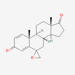 molecular formula C20H24O3 B586467 Spiro[androsta-1,4-diene-6,2'-oxirane]-3,17-dione CAS No. 184972-12-1