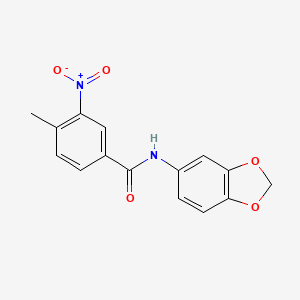 N-1,3-benzodioxol-5-yl-4-methyl-3-nitrobenzamide