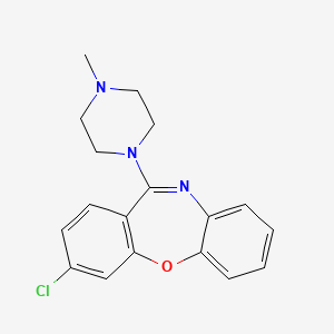molecular formula C18H18ClN3O B586468 3-Chloro-11-(4-methylpiperazin-1-yl)dibenzo(b,f)(1,4)oxazepine CAS No. 3454-96-4