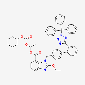 molecular formula C52H48N6O6 B586469 N-Trityl Candesartan Cilexetil CAS No. 886999-34-4