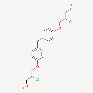 molecular formula C19H22Cl2O4 B586472 2-Chloro-3-[4-[[4-(2-chloro-3-hydroxypropoxy)phenyl]methyl]phenoxy]propan-1-ol CAS No. 374772-79-9