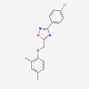 3-(4-chlorophenyl)-5-[(2,4-dimethylphenoxy)methyl]-1,2,4-oxadiazole