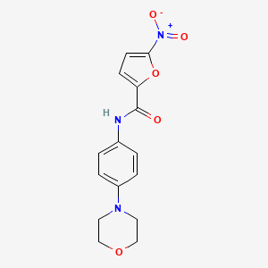 molecular formula C15H15N3O5 B5864733 N-[4-(4-morpholinyl)phenyl]-5-nitro-2-furamide 