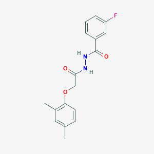 molecular formula C17H17FN2O3 B5864748 N'-[(2,4-dimethylphenoxy)acetyl]-3-fluorobenzohydrazide 