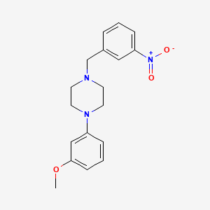 1-(3-methoxyphenyl)-4-(3-nitrobenzyl)piperazine