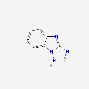 molecular formula C8H6N4 B5864757 4H-[1,2,4]三唑并[1,5-a]苯并咪唑 