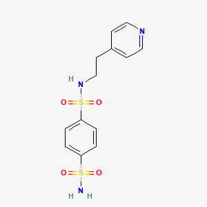 N-[2-(4-pyridinyl)ethyl]-1,4-benzenedisulfonamide