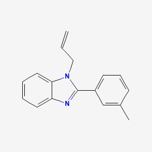 molecular formula C17H16N2 B5864771 1-allyl-2-(3-methylphenyl)-1H-benzimidazole 